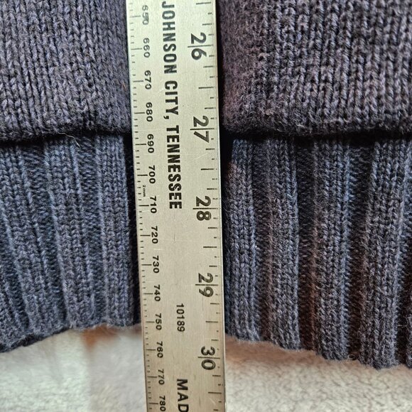 Boston Traders Mens XXL Cable Knit Full Zip Cardigan Faux Sherpa Lining gorpcore - Picture 8 of 12